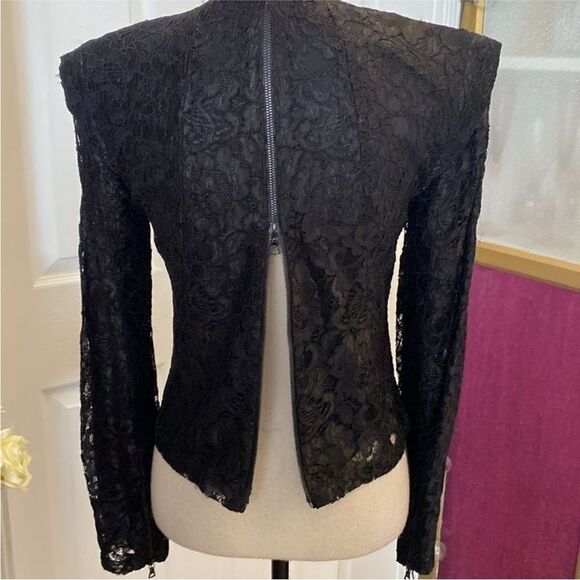 Alexis Elegant Black Lace Women's Jacket, S - Picture 9 of 11